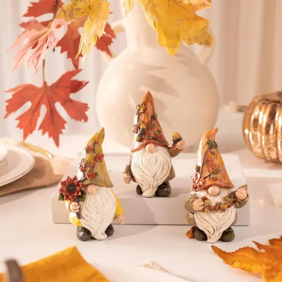 3 Pcs Fall Gnomes Decor for Table Indoor Outdoor(Medium) {3}