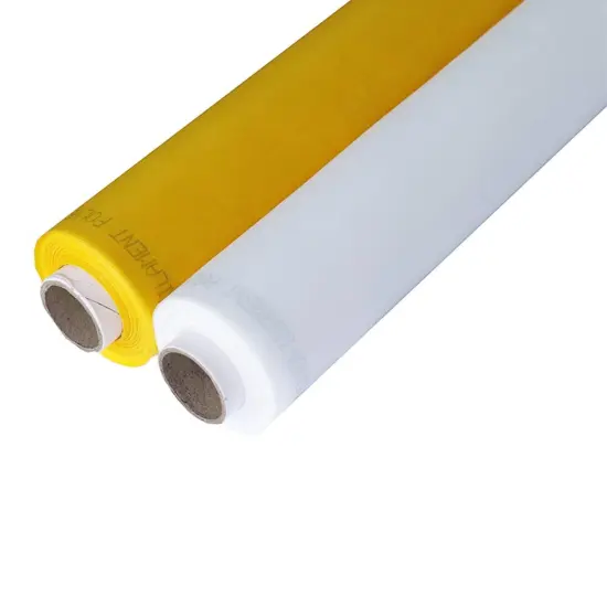 Silk Screen Printing Mesh, 100Mesh/40T White Yellow for Screen Printing Machine Equipment Accessories, Filter Painting, Polyester Fabric {1}