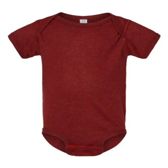 Rabbit Skins&reg; Soft Infant Fine Jersey Bodysuit - 4424 Cardinal Blackout {2}