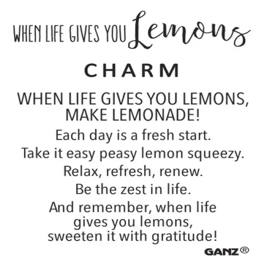 When Life gives You Lemons Charm {3}