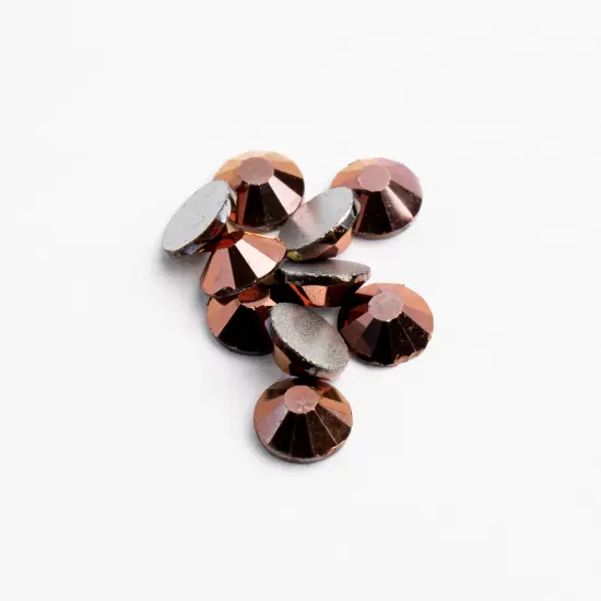 Crystal Lane DIY SS30 Glass Flatback Rhinestones, 288pcs Metallic Rose Gold {1}