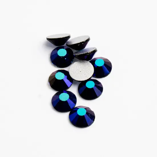 Crystal Lane DIY SS30 Glass Flatback Rhinestones, 288pcs Jet AB {1}