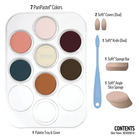PanPastel Artists' Painting Pastels Set - Skin Tones, Set of 7 {2}