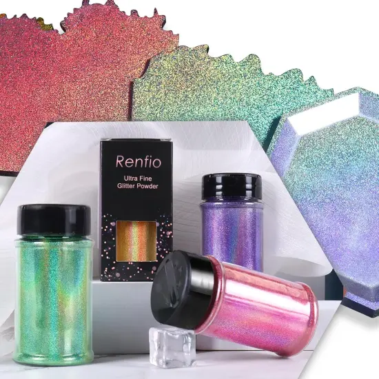 Black - Holographic Diamond Glitter for Crafts {3}