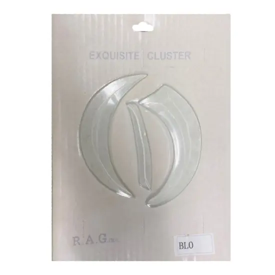 4-3/4" x 5-1/4" Exquisite Clear Glass Letter O Bevel Cluster BLO {3}