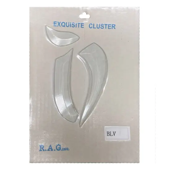 5" x 5-3/8" Exquisite Clear Glass Letter V Bevel Cluster BLV {3}