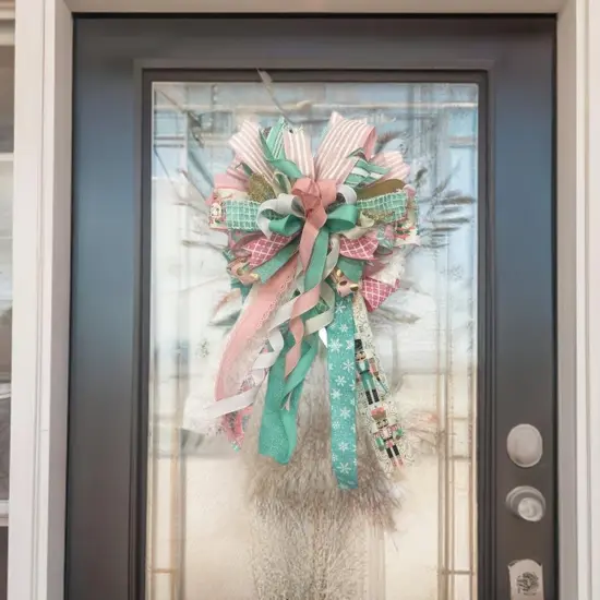 1.5" Canvas On Satin Glitter Ribbon: Light Pink (10 Yards) {4}