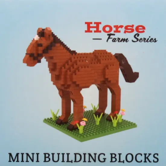 Mini Building Blocks - Farm Series - Horse {2}