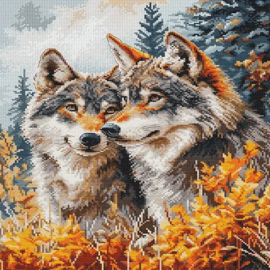 The Guardians of the Forest BM3022L Counted Cross-Stitch Kit {1}