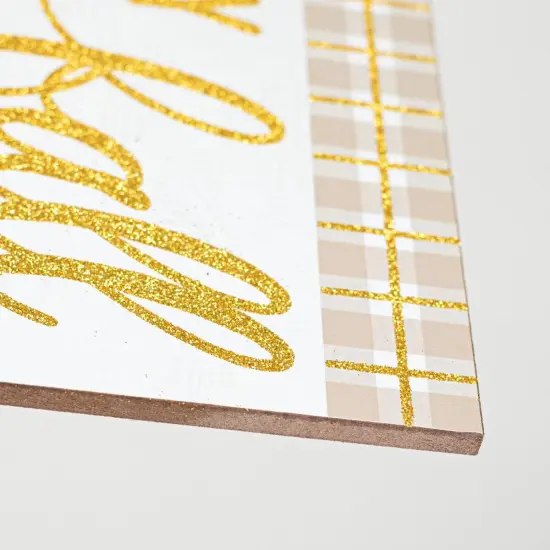 12" Wooden Sign: Happy Fall Scarecrow {2}