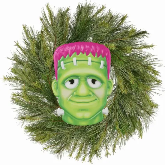 12" Metal Embossed Sign: Frankenstein (Pink) {5}