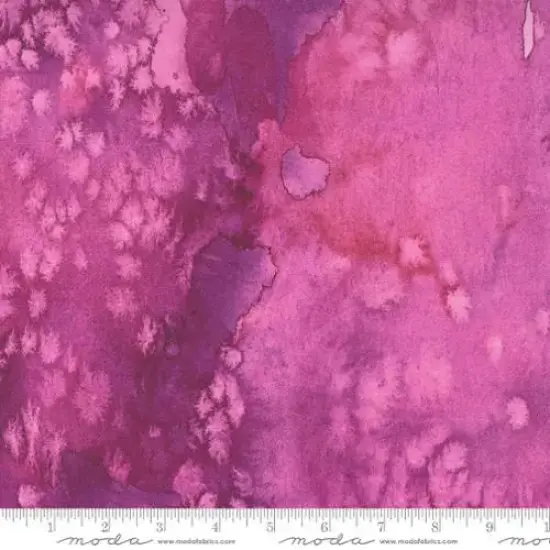 Purple Dahlia Flow Basic Watercolor Painting 44"/45" Fabric Per Yard {1}