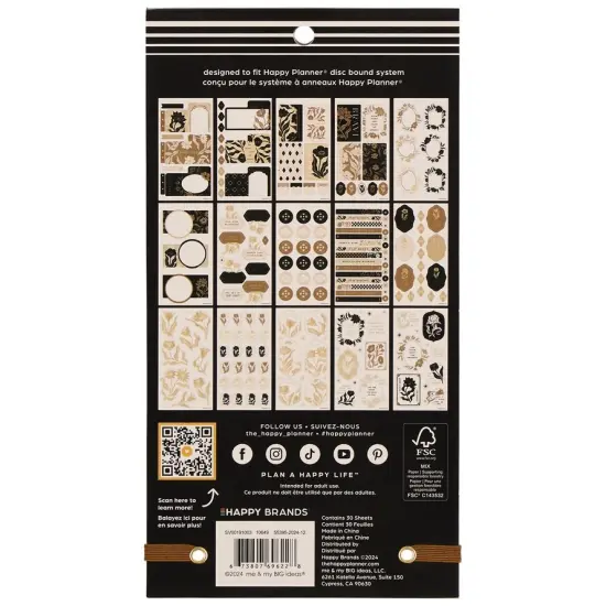 Happy Planner Sticker Value Pack 30/Sheets-Krafted Florals {3}
