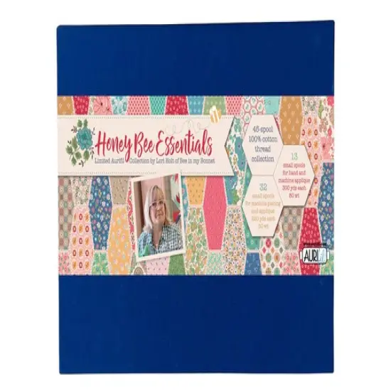 Aurifil Honey Bee Essentials Thread Set by Lori Holt | (45 Assorted Cotton Small Spools) {2}