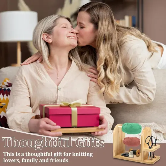 Yarn Holders Double Rotating Yarn Ball Holders for Crochet {3}