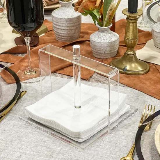 Sleek Lucite Napkin Holder {3}