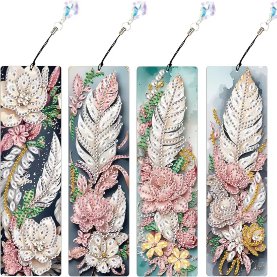 Pecial Shape Crystal Diamond Partial Art Bookmarks for Book Lovers {1}