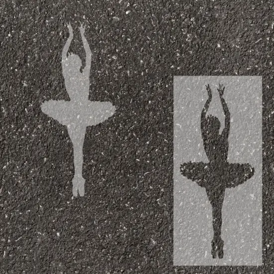 Ballet Parking Space Stencil | High School Senior Parking Spot Stencil | Reusable Stencil | Stencil Ease | {1}