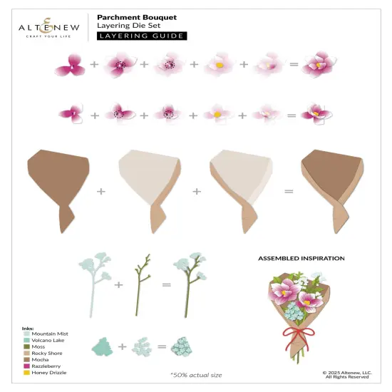 Parchment Bouquet Layering Die Set {3}