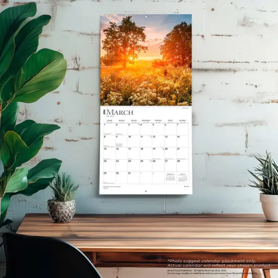 Psalms | 2026 12 x 24 Inch (Hanging) Monthly Square Wall Calendar | Plastic-Free {5}