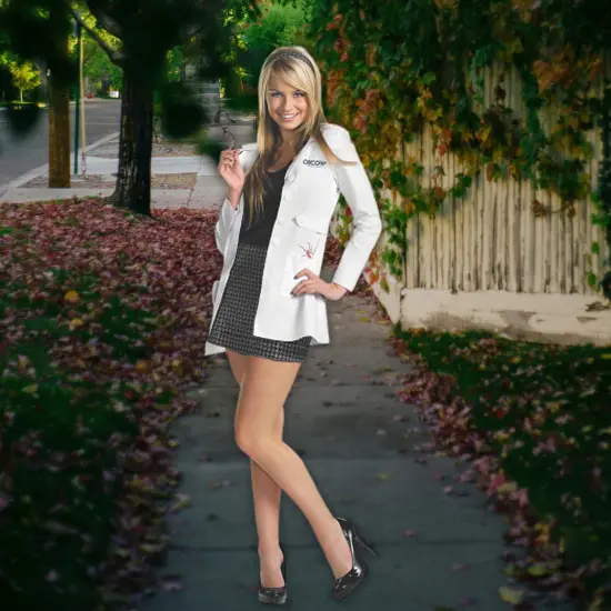 The Amazing Spider Man Gwen Stacy Costume With Lab Coat And Accessories {4}