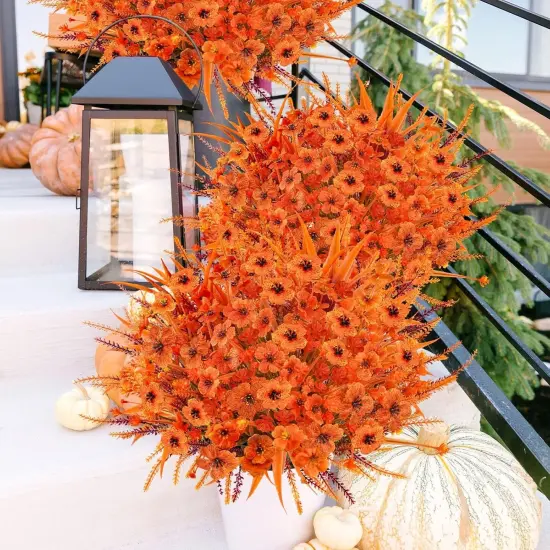 40 Bunches Artificial Fall Outdoor {2}