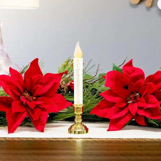 Northlight LED Lighted Window Candle with Automatic Timer - 8.5" White {3}