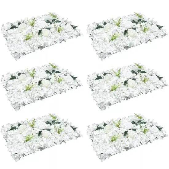 For Wedding Party Decor Hydrangea Panel Bouquet 6 PCS Artificial Flower Wall {4}