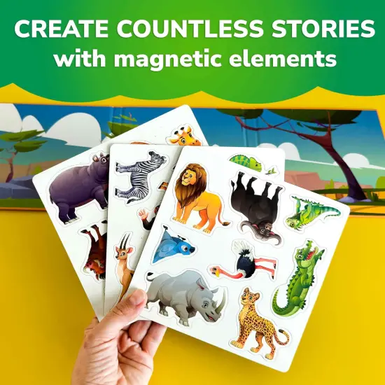Travel Magnetic Book 20+Pcs for Kids | Africa {5}