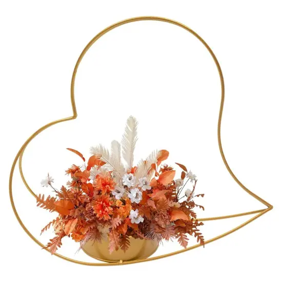 10 Pcs Gold Metal Geometric Centerpiece Elegant Wedding Centerpieces {1}