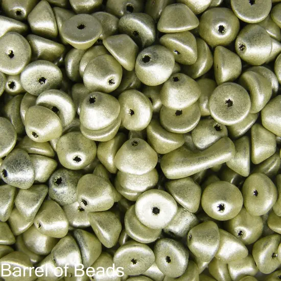 Konos Par Puca&reg;, Czech glass bead, Metallic Matte Beige, 10 grams {1}