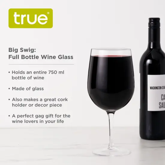 Big Swig: Full Bottle Wine Glass {4}