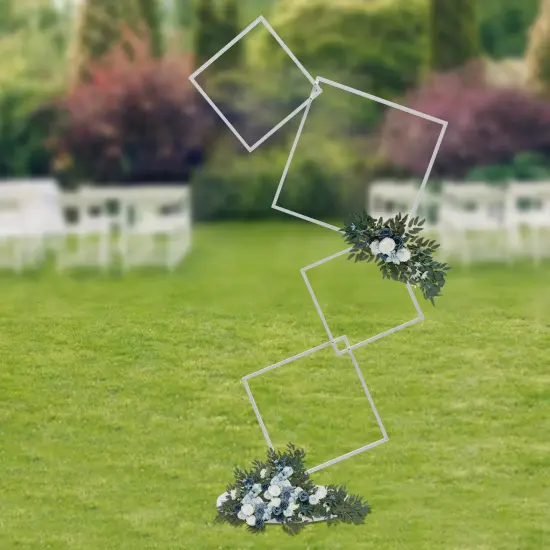 Metal Square Flower Frame Plants Display Stand Wedding Party Backdrop Decor {6}