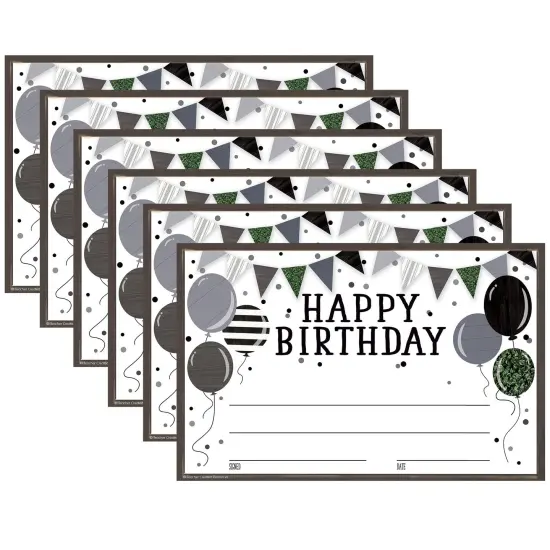 Modern Farmhouse Happy Birthday Awards, 30 Per Pack, 6 Packs {1}