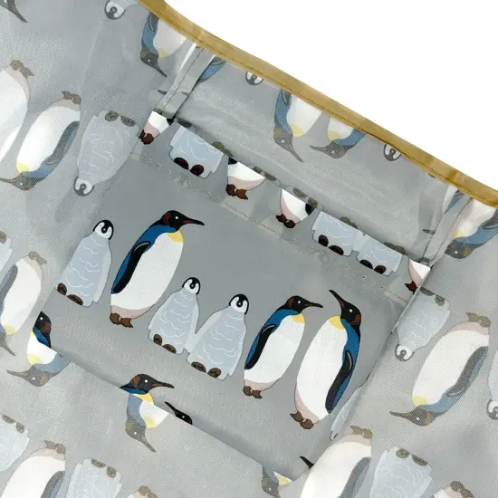 Wrapables Large Foldable Tote Nylon Reusable Grocery Bags, Penguins {6}