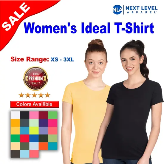 Next Level&reg; Women's Ideal Crewneck Short Sleeve T-Shirt Midnight navy {2}