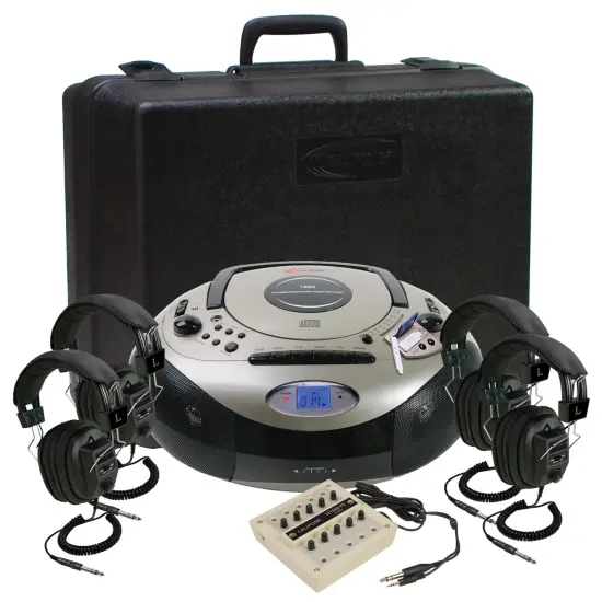 Califone Spirit 1886PLC SD 4-Person Listening Center for Classrooms {2}