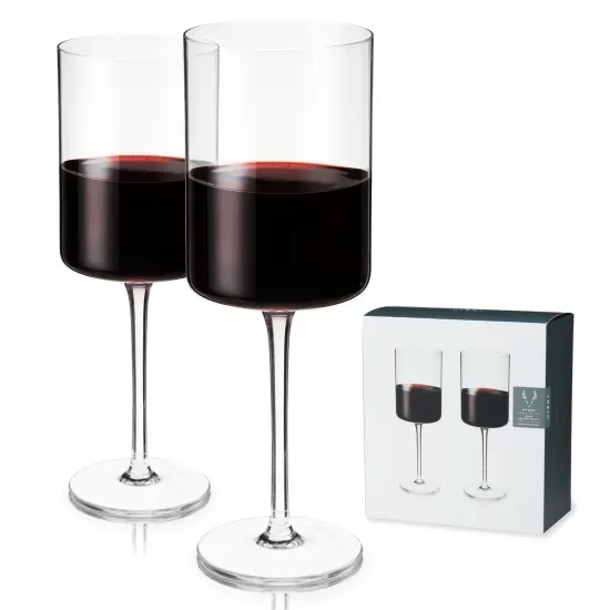 Laurel Crystal Red Wine Glasses  {1}