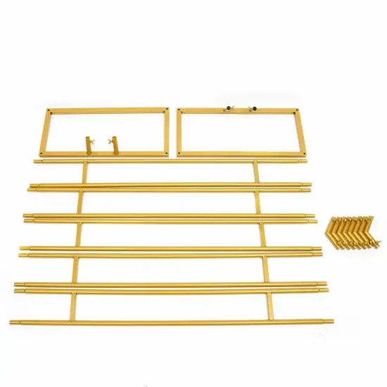 Metal Hexagon Stand Gold Wedding Flowers Arch Party Backdrop Plants Rack Decor {3}