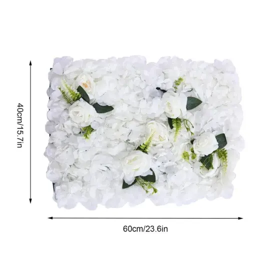 6 Pcs Artificial Wedding Silk Flower Wall Decor Background Rose Floral Panels {5}