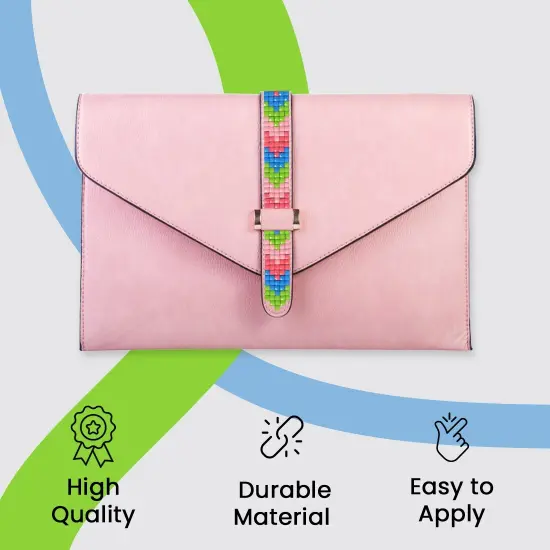 5 yards of Dekota Pixel 1/2" Iron On Trim Multi Colors {6}