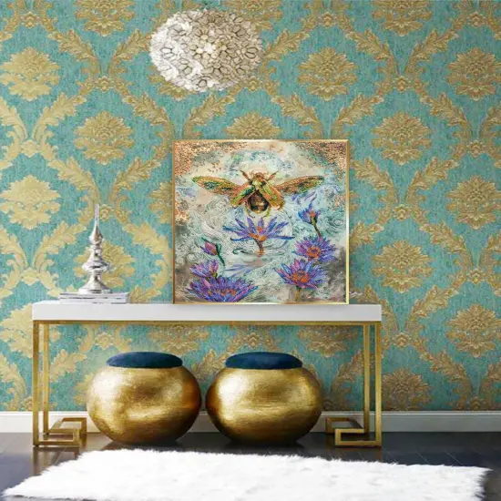 Bead Embroidery Kit - Golden beetle {3}