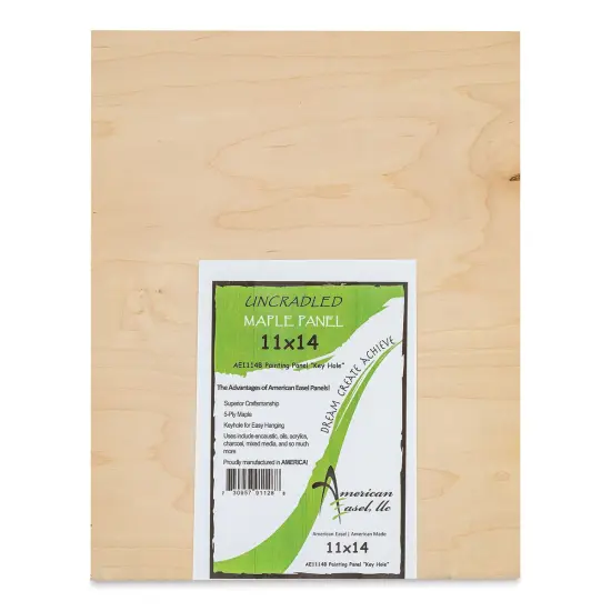 American Easel Maple Panel - 11" x 14", 1/2" Profile, Keyhole {1}