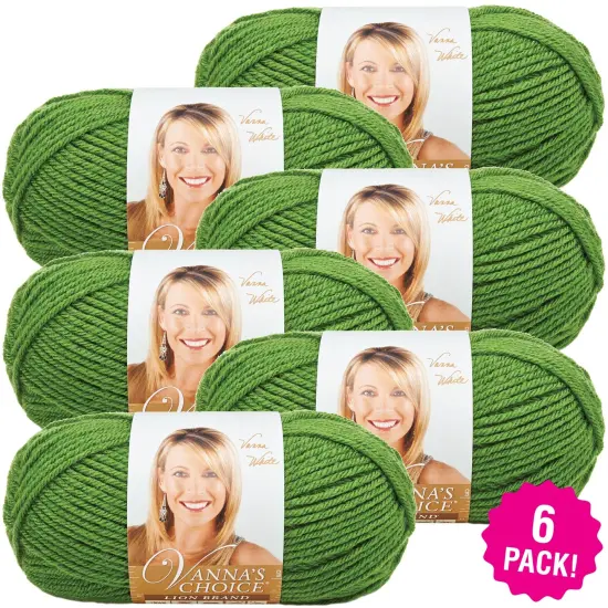 (6 Pack) Lion Brand Vanna's Choice Yarn - Kelly Green {1}