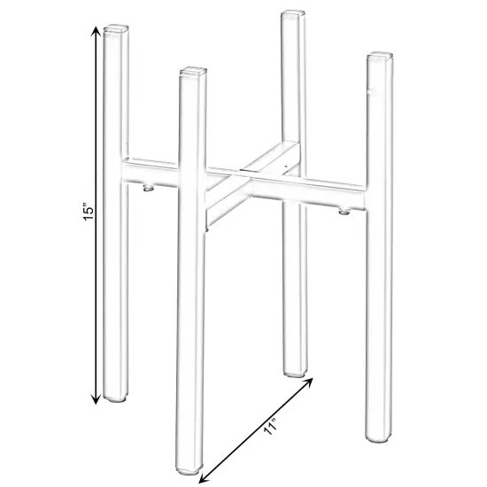 Adjustable Metal Plant Holder, Flower Pot Stand Expands from 9.5- 14.5 Inches {6}