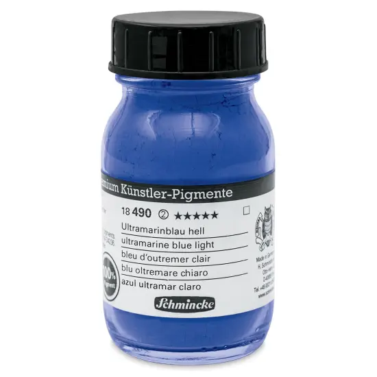 Schmincke Pigment - Ultramarine Blue Light, 100 ml Jar {1}