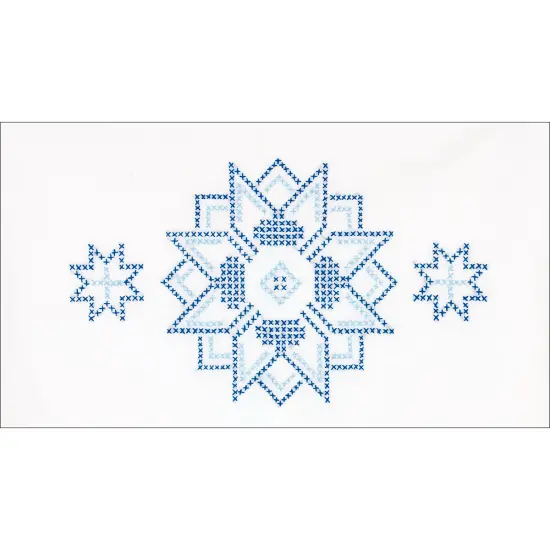 Jack Dempsey Stamped Pillowcases W/White Perle Edge 2/Pkg-XX Star {2}