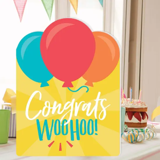 Big Dot of Happiness Congrats - Congratulations Giant Greeting Card - Big Shaped Jumborific Card {3}