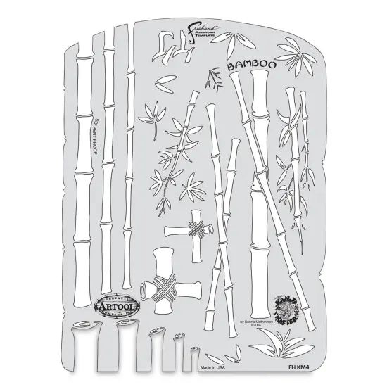 Iwata Artool Freehand Template - Kanji Master Bamboo {2}