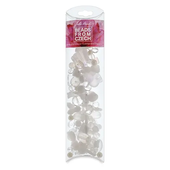 John Bead Czech Glass Bead Mix - Crystal Palace, 100 g {1}